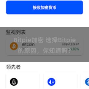 Bitpie加密 选择Bitpie的原因，你知道吗？