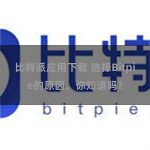 比特派应用下载 选择Bitpie的原因，你知道吗？