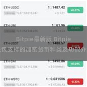 Bitpie最新版 Bitpie钱包支持的加密货币种类及功能介绍