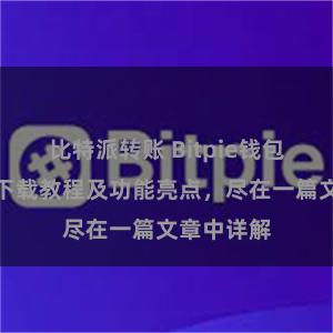 比特派转账 Bitpie钱包最新版本下载教程及功能亮点，尽在一篇文章中详解