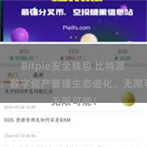 Bitpie安全钱包 比特派钱包：数字资产管理生态进化，无限可能！