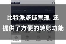 比特派多链管理  还提供了方便的转账功能