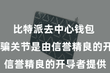 比特派去中心钱包  确保期骗关节是由信誉精良的开导者提供